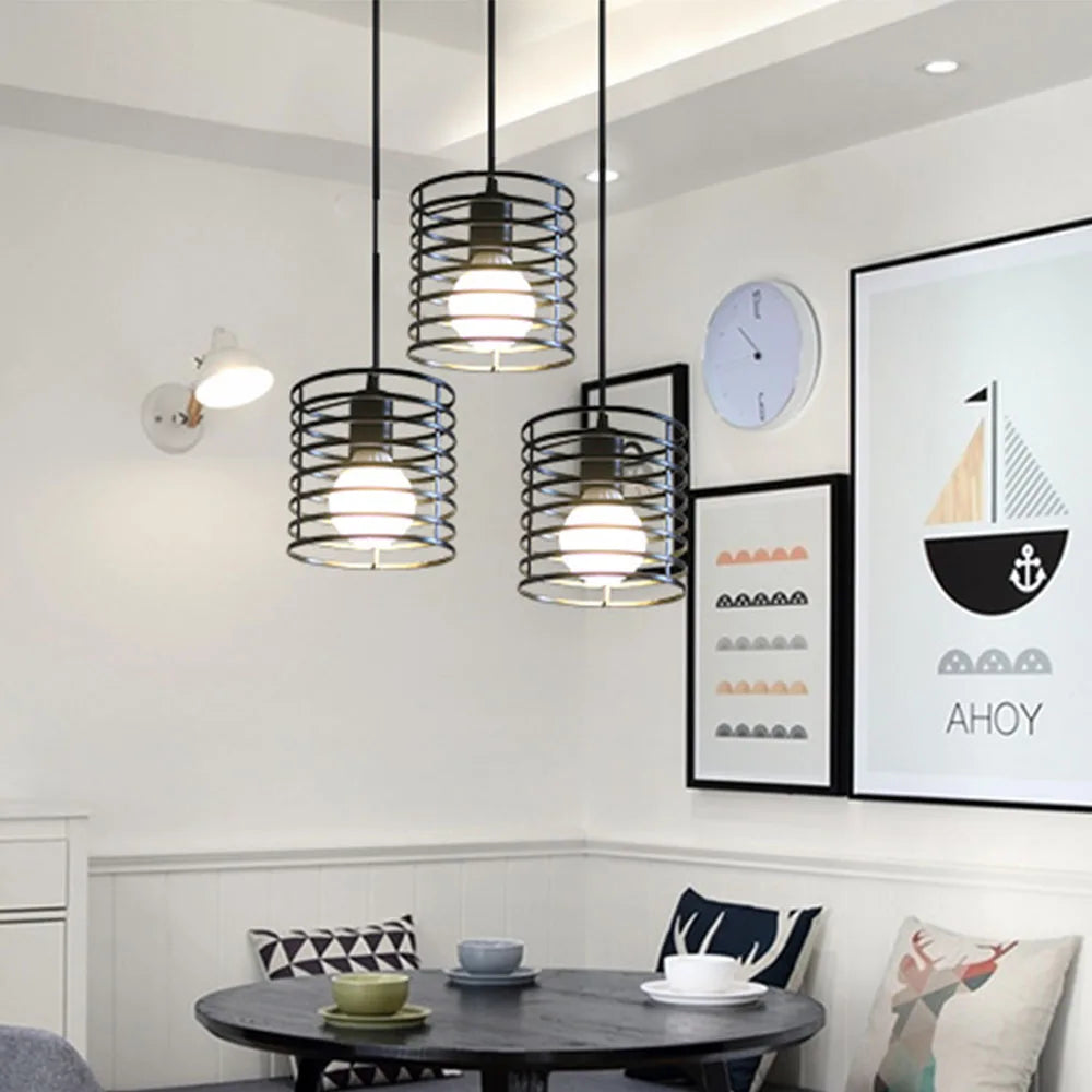Suspension vintage en fer | Par Retro Iron Lightt