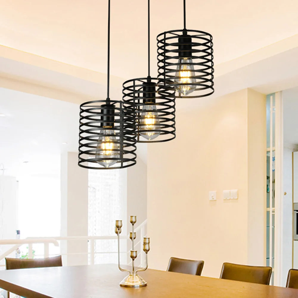 Suspension vintage en fer | Par Retro Iron Lightt