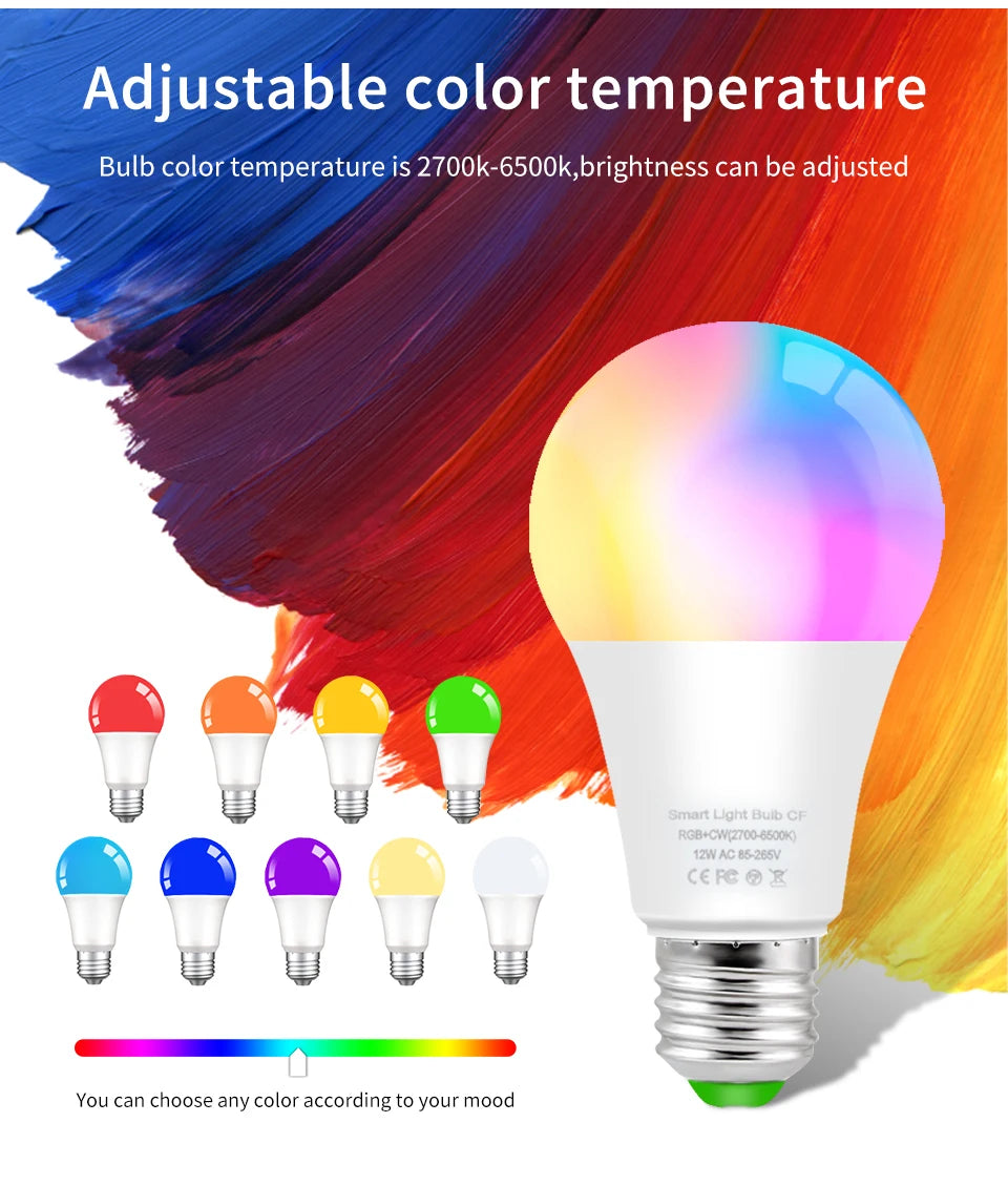 Ampoule intelligente E27 WiFi