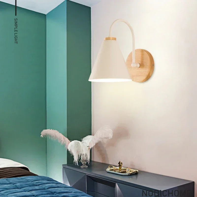 Applique murale en bois rétro | Par Simple Light