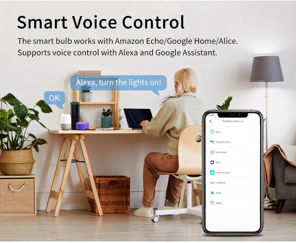 Ampoule intelligente E27 WiFi
