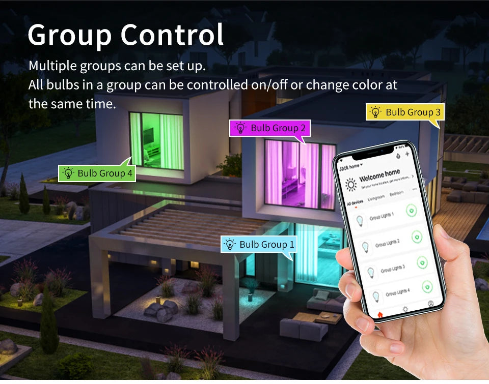 Ampoule intelligente E27 WiFi