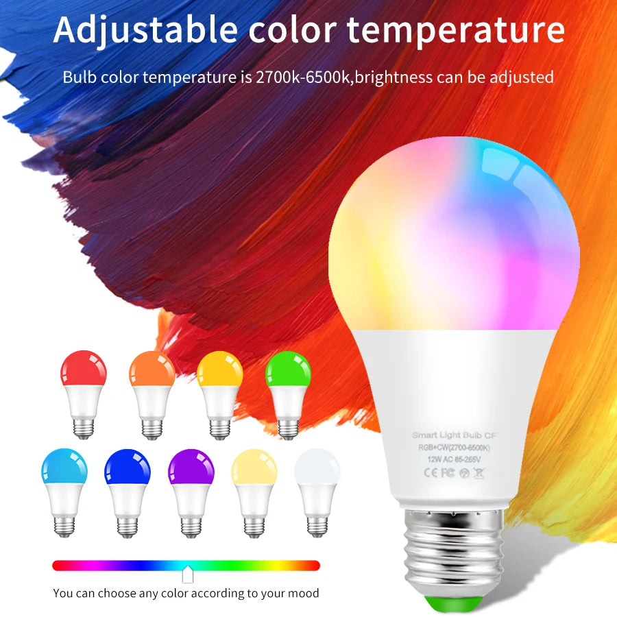 Ampoule intelligente E27 WiFi