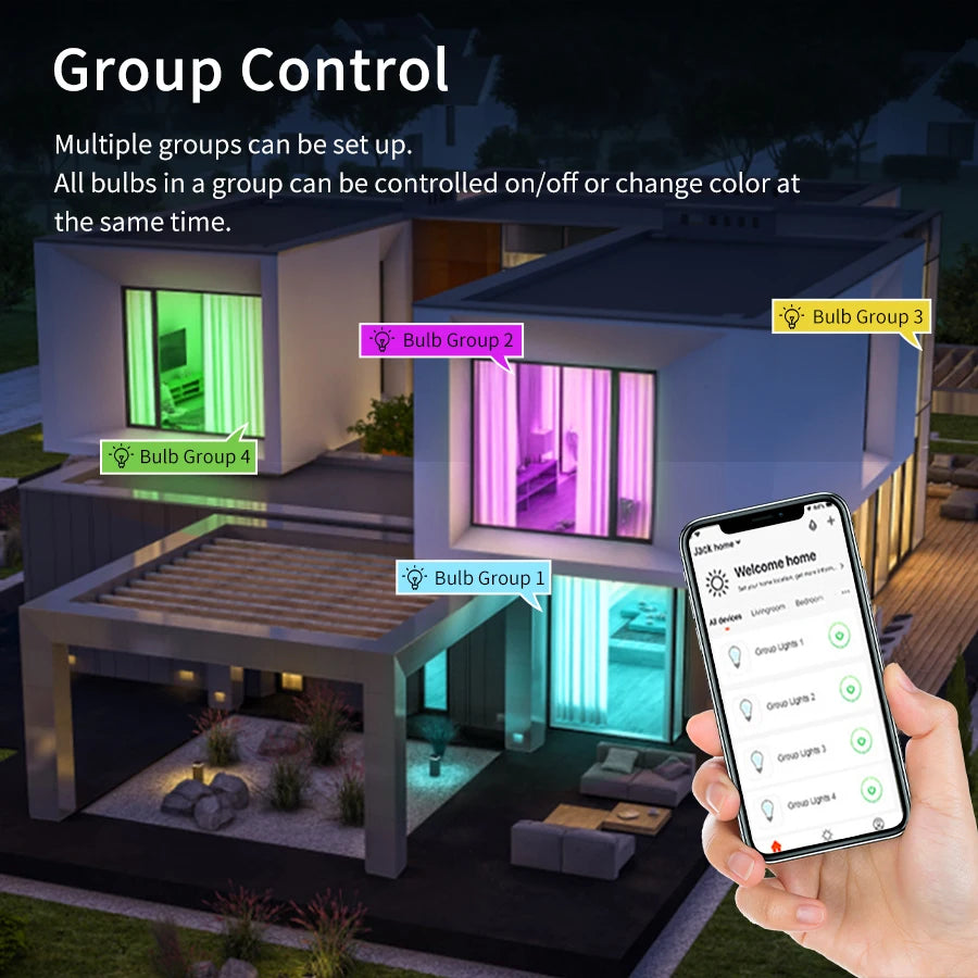Ampoule intelligente E27 WiFi