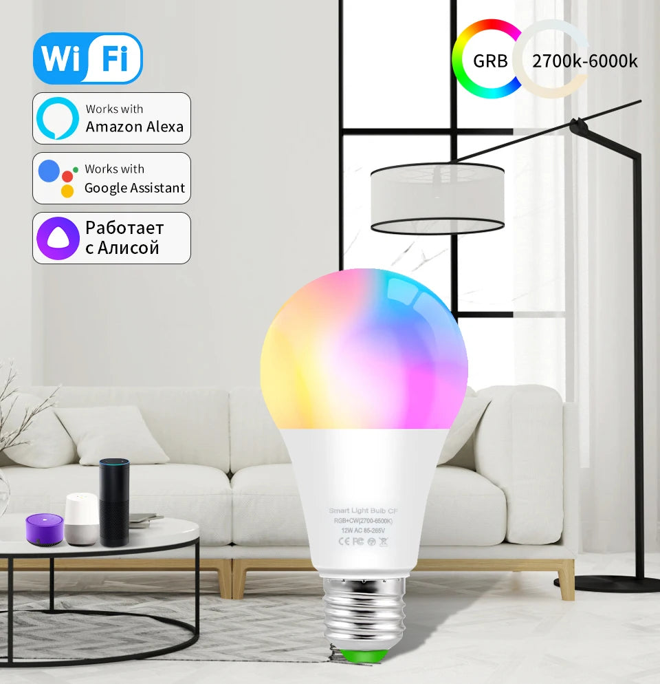 Ampoule intelligente E27 WiFi